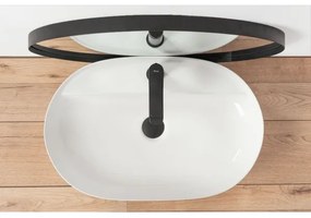 REA-U7900 - Umývadlo na dosku AURA 40,5x60,5 cm keramika/lesklá biela