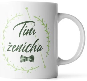 Sablio Hrnček Tím ženícha motýlik - 200 ml - espresso