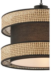 Závesný luster HALO na lanku 1xE27/60W/230V hnedá/béžová