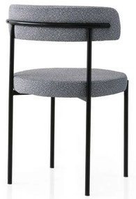 Súprava jedálenských stoličiek Gini Dark Grey and Black, 2 ks