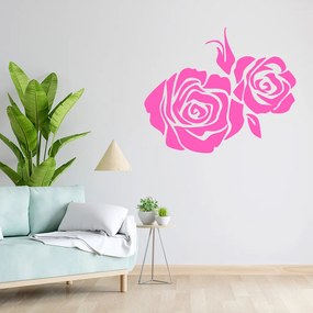 Veselá Stena Samolepka Ruža Farba: růžová, Veľkosť: 60 x 71 cm