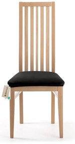 Restilo Napínací poťah na sedák na stoličku čierna, 40 x 40 + 5 cm