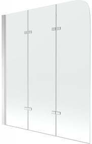 Mexen FELIX, vaňová zástena, 3-krídlová, 120 x 140 cm, číra, 890-120-003-01-00