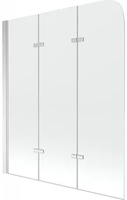 Mexen FELIX, vaňová zástena, 3-krídlová, 120 x 140 cm, číra, 890-120-003-01-00