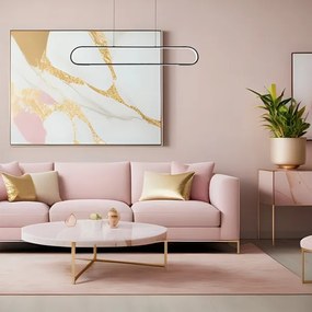 LED Luster na lanku FRAME LED/42W/230V čierna