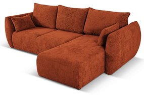 Oranžová rohová pohovka (pravý roh) Matera – Cosmopolitan Design