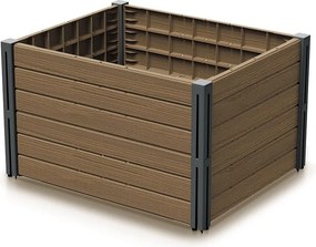 PROSPERPLAST Vyvýšený záhon, 2 ks BASE PLANT 75,6 cm, naturo ECO