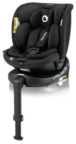 Lionelo - Autosedačka so základňou otočná NAVY i-Size 40-150 cm čierna