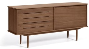 Komoda v dekore orechového dreva Kave Home Carolin