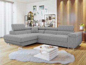 Rohová sedacia súprava Terazuro (svetlosivá)