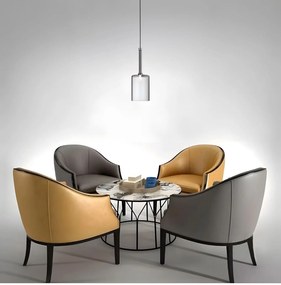 Toolight Toolight, stropné svietidlo 1xG4, APP1703-1CP GREY C, šedé sklo, OSW-04311