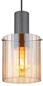 Globo 15904HA - Luster na lanku TULIVAR 1xE27/40W/230V pr. 18 cm hnedá