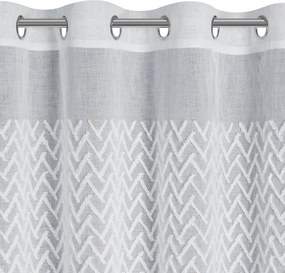 ZÁVES NA KRRÚŽKOCH ESTERI 140X250 CM BIELA