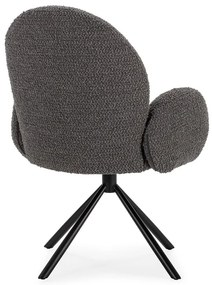 Tmavosivé kreslo Dario – Marckeric