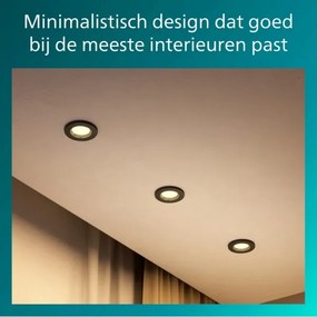 Philips - SADA 5x podhľadových svietidiel PERIDOT 1xGU10/7W/230V čierne