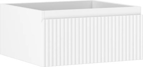 Mexen Rivel, kúpeľňová skrinka pod umývadlo 50 cm, 1 zásuvka, drážkovaná, biela matná, 91A20-05023-1-BF01