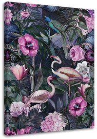 Gario Obraz na plátne Plameniaky v tmavej džungli - Andrea Haase Rozmery: 40 x 60 cm