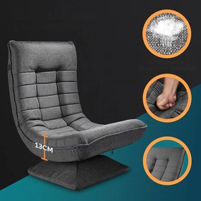 Leňoška ABERDEEN, 87x60x105cm, šedá Casaria