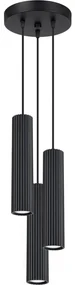 Sollux SL.1576 - Luster na lanku KARBON 3xGU10/10W/230V čierna SLX1249