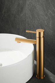 Gamma Roy, vysoká umývadlová batéria h-301, zlatá matná, GMA-BRYPUW-BGD