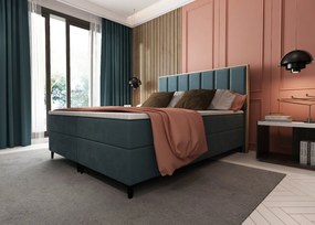 IVETTE MANŽELSKÁ POSTEĽ 140X200 DUBOVÝ RÁM + 2 x MATRAC + TOPPER