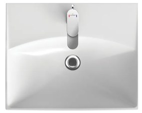 Cersanit - SET skrinka + umývadlo, biela, LARA CITY 50, S801-141-DSM