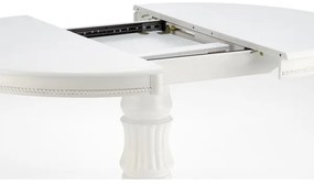 Rozkladací jedálenský stôl WILLIAM biely