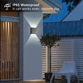 Brilagi – LED vonkajšie nástenné svietidlo DOUBLERAY, LED 4 W / 230 V, antracit, krytie IP65