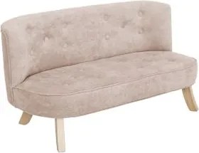 Detská sedačka špinavo ružová 17 cm Drevo