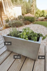 Hrantík MAXI, sklolaminát, šírka 60 cm, betón design