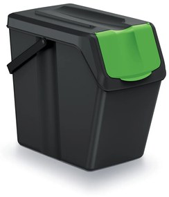 Odpadkový kôš na triedený odpad (3 ks) ISWB25S3 25 l - čierna / kombinácia farieb