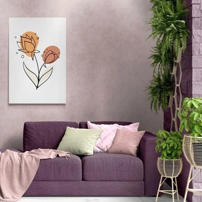 Obraz minimalistický kvet No3 - 60x90