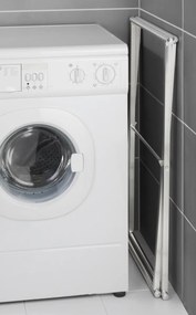 Wenko LAVA skladací vešiak na uteráky – strieborný