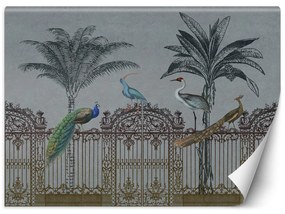 Gario Fototapeta Vtáky na tmavej bráne - Andrea Haase Materiál: Vliesová, Rozmery: 200 x 140 cm