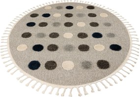 Obsession, Detský kusový koberec My Fano 394 Dots kruh, 133x133 (priemer) kruh, viacfarebná, detská izba