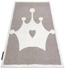 styldomova Detský béžový koberec JOY Koruna