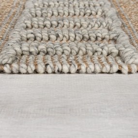 Flair Rugs koberce Kusový koberec Jubilant Medina Jute Natural/Grey - 160x230 cm