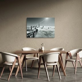 Sklenený obraz - Mrakodrapy v Dubai (70x50 cm)