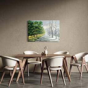 Obraz - Zima versus leto (90x60 cm)