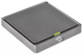 Vypínač 1-tlačidlový GoSmart 1xCR2430 Tuya čierna