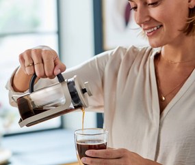 Kanvica french press 300 ml, 2 šálky, farba šampanského