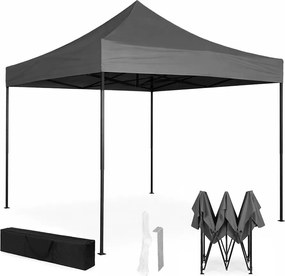 MultiGarden Záhradný samorozkladací stan s baldachýnom 3x3m - sivý MultiGarden