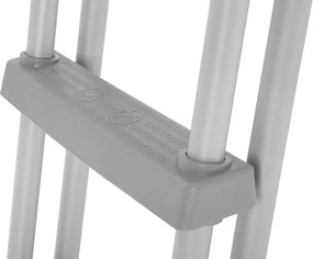 Bazénový rebrík Bestway 132 cm - bezpečný, protišmykový, kovový 58332
