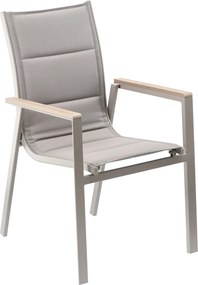 Garden Line POLYWOOD Hliníková záhradná stolička 64 x 55 x 91 cm béžová *9484