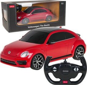Auto na diaľkové ovládanie Volkswagen Beetle 1:14 RASTAR červené