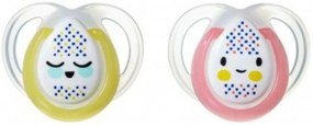 Tommee Tippee Cumlík Night Time, 0-6 m - ružová/žltá