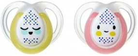 Tommee Tippee Cumlík Night Time, 0-6 m - ružová/žltá