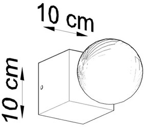 Sollux SL.0676- Nástenné svietidlo ABEL 1xE27/60W/230V
