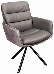 Dizajnová otočná stolička Maddison taupe