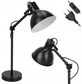 Stolná lampa 1xE27/40W/230V čierna